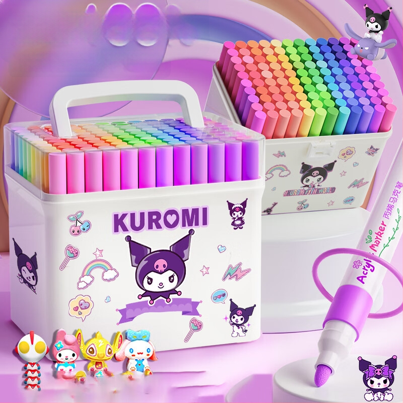 Chalk Time akriliniai markeriai – nepermatomi, sulankstomi, rinkinys pradinėms klasėms