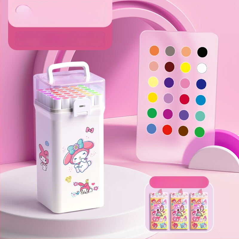 Chalk Time akriliniai markeriai – nepermatomi, sulankstomi, rinkinys pradinėms klasėms