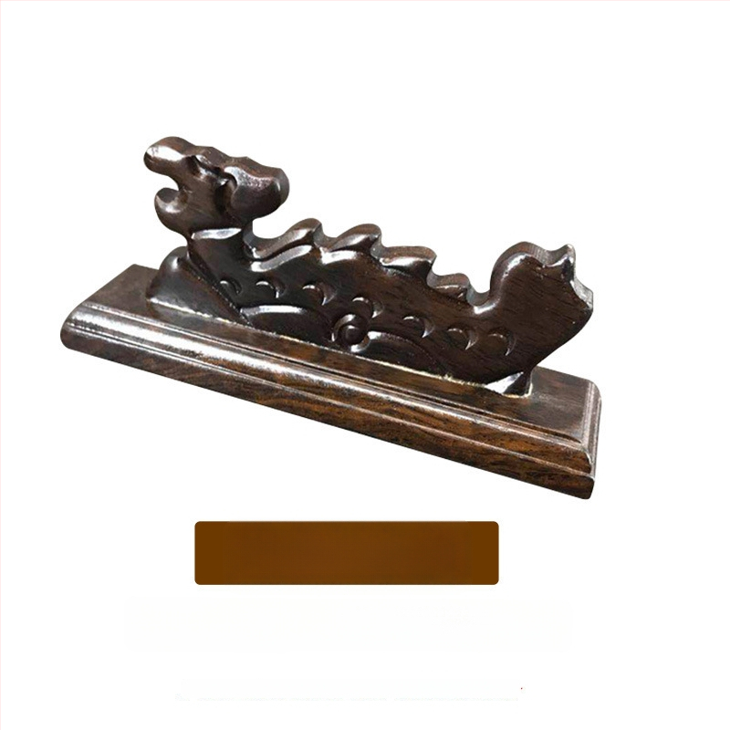 Rašiklio laikiklis kalnų stiliuje – penkių pirštų dizainas, mediena: mahagoni ir katalpa, Weizhuang, modelis Mahogany Pen Mountain