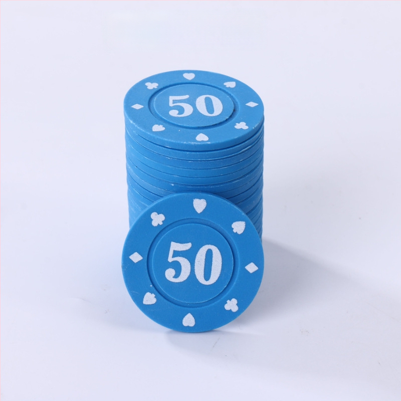 Žetonų rinkinys Mahjongui ir kortų žaidimams, Texas Hold'em – 38 mm, PP medžiaga, dvipusiai storinti žetonai, atsparūs dilimui, pilnas rinkinys