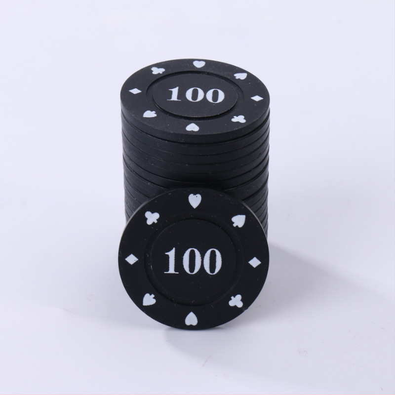 Žetonų rinkinys Mahjongui ir kortų žaidimams, Texas Hold'em – 38 mm, PP medžiaga, dvipusiai storinti žetonai, atsparūs dilimui, pilnas rinkinys