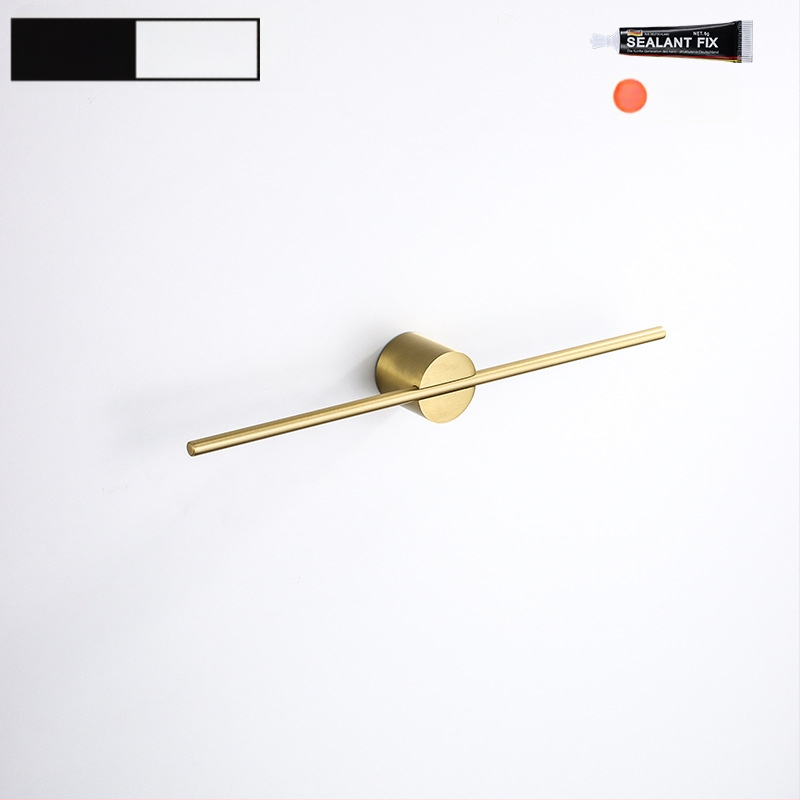 Rankšluosčių laikiklis iš aliuminio lydinio, paviršiaus apdaila: dažytas/ oksiduotas, vieno stiebo, apkrova 10 kg, stilius Light Luxury, Skandinavinis minimalistinis