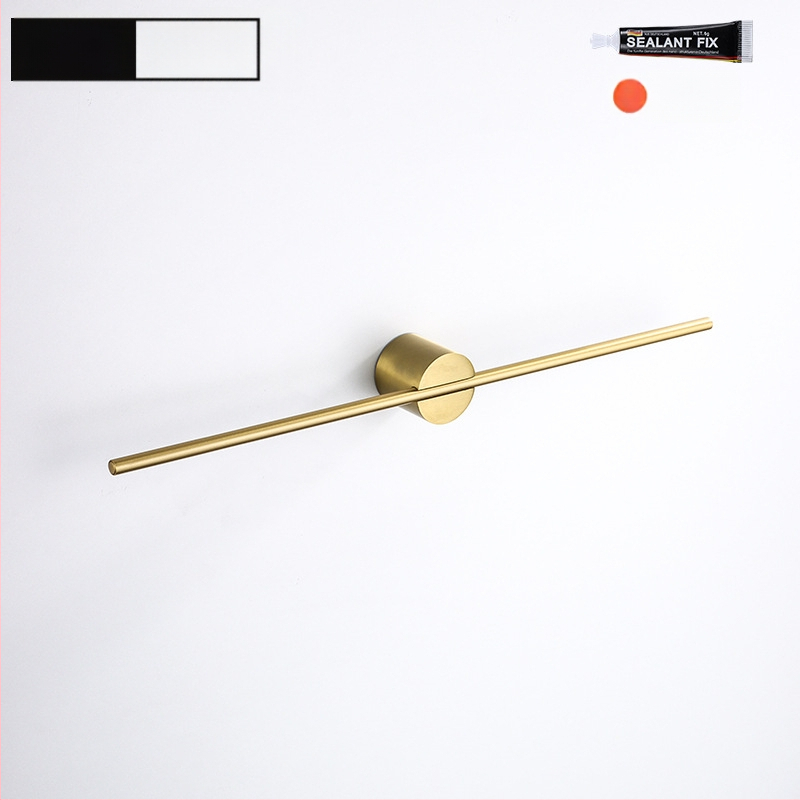 Rankšluosčių laikiklis iš aliuminio lydinio, paviršiaus apdaila: dažytas/ oksiduotas, vieno stiebo, apkrova 10 kg, stilius Light Luxury, Skandinavinis minimalistinis