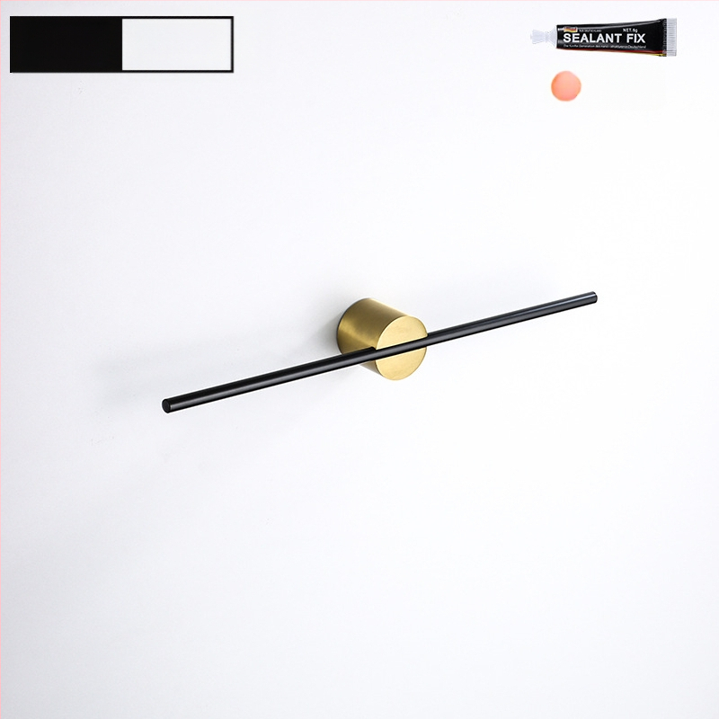 Rankšluosčių laikiklis iš aliuminio lydinio, paviršiaus apdaila: dažytas/ oksiduotas, vieno stiebo, apkrova 10 kg, stilius Light Luxury, Skandinavinis minimalistinis