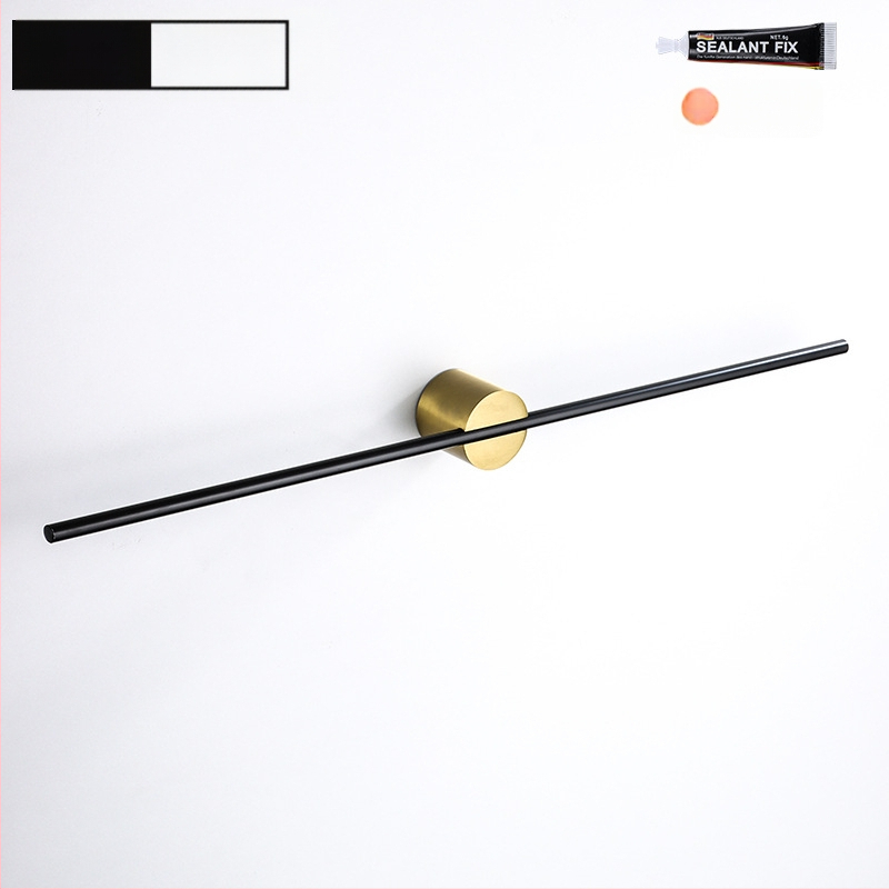 Rankšluosčių laikiklis iš aliuminio lydinio, paviršiaus apdaila: dažytas/ oksiduotas, vieno stiebo, apkrova 10 kg, stilius Light Luxury, Skandinavinis minimalistinis