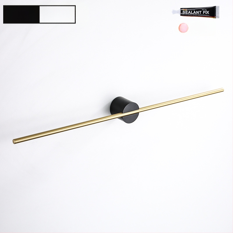 Rankšluosčių laikiklis iš aliuminio lydinio, paviršiaus apdaila: dažytas/ oksiduotas, vieno stiebo, apkrova 10 kg, stilius Light Luxury, Skandinavinis minimalistinis