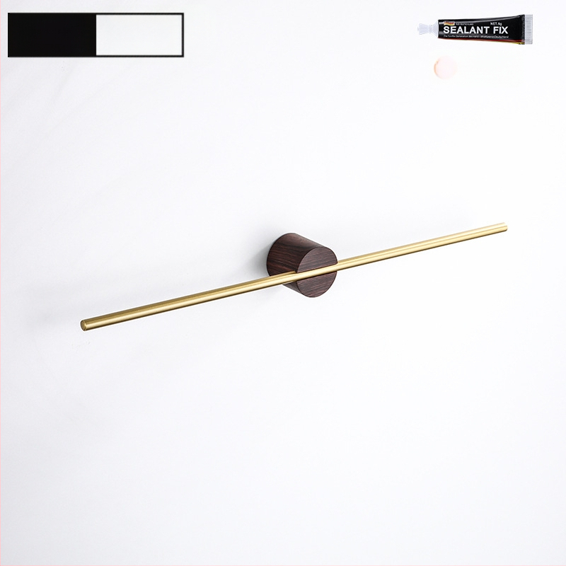 Rankšluosčių laikiklis iš aliuminio lydinio, paviršiaus apdaila: dažytas/ oksiduotas, vieno stiebo, apkrova 10 kg, stilius Light Luxury, Skandinavinis minimalistinis