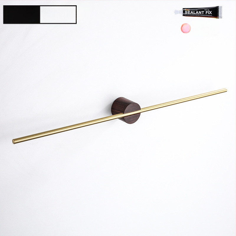 Rankšluosčių laikiklis iš aliuminio lydinio, paviršiaus apdaila: dažytas/ oksiduotas, vieno stiebo, apkrova 10 kg, stilius Light Luxury, Skandinavinis minimalistinis