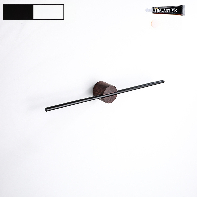 Rankšluosčių laikiklis iš aliuminio lydinio, paviršiaus apdaila: dažytas/ oksiduotas, vieno stiebo, apkrova 10 kg, stilius Light Luxury, Skandinavinis minimalistinis