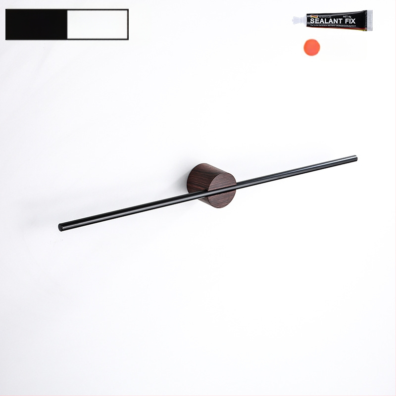 Rankšluosčių laikiklis iš aliuminio lydinio, paviršiaus apdaila: dažytas/ oksiduotas, vieno stiebo, apkrova 10 kg, stilius Light Luxury, Skandinavinis minimalistinis