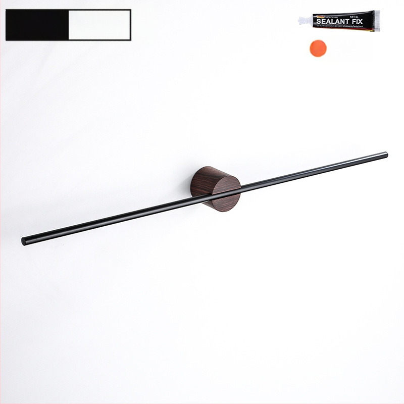 Rankšluosčių laikiklis iš aliuminio lydinio, paviršiaus apdaila: dažytas/ oksiduotas, vieno stiebo, apkrova 10 kg, stilius Light Luxury, Skandinavinis minimalistinis