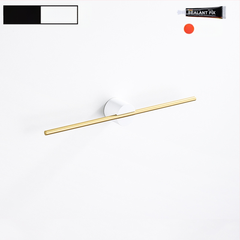 Rankšluosčių laikiklis iš aliuminio lydinio, paviršiaus apdaila: dažytas/ oksiduotas, vieno stiebo, apkrova 10 kg, stilius Light Luxury, Skandinavinis minimalistinis