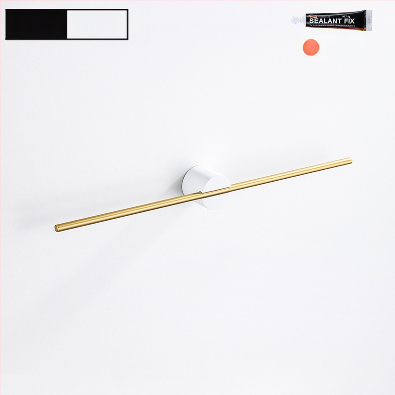 Rankšluosčių laikiklis iš aliuminio lydinio, paviršiaus apdaila: dažytas/ oksiduotas, vieno stiebo, apkrova 10 kg, stilius Light Luxury, Skandinavinis minimalistinis