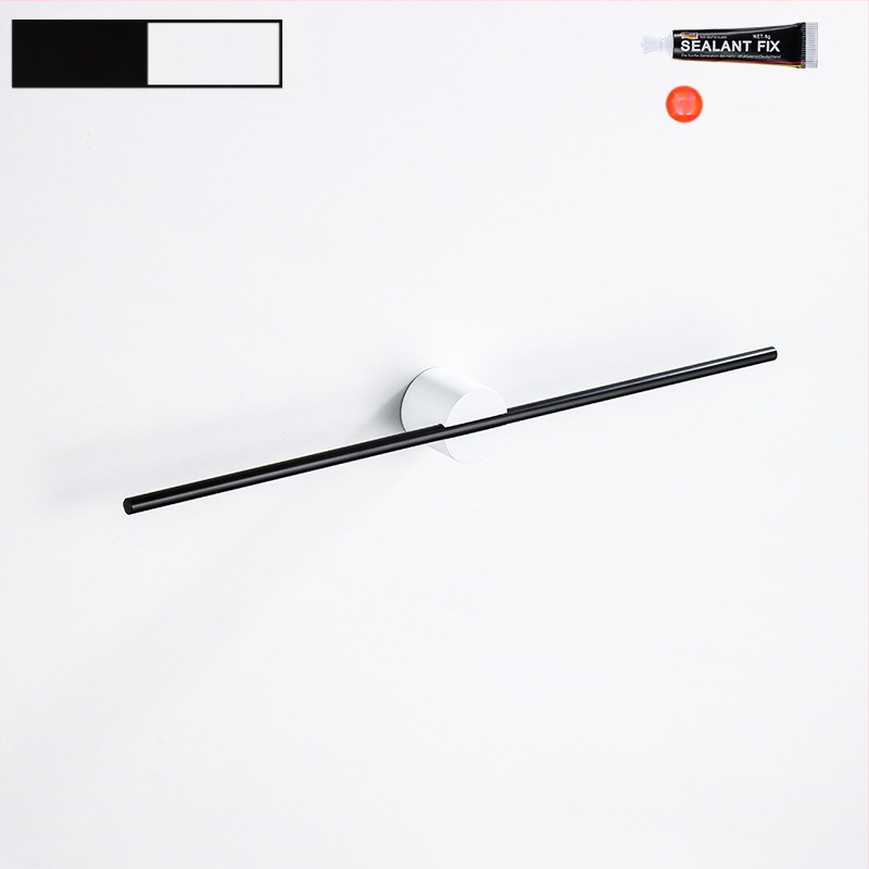 Rankšluosčių laikiklis iš aliuminio lydinio, paviršiaus apdaila: dažytas/ oksiduotas, vieno stiebo, apkrova 10 kg, stilius Light Luxury, Skandinavinis minimalistinis