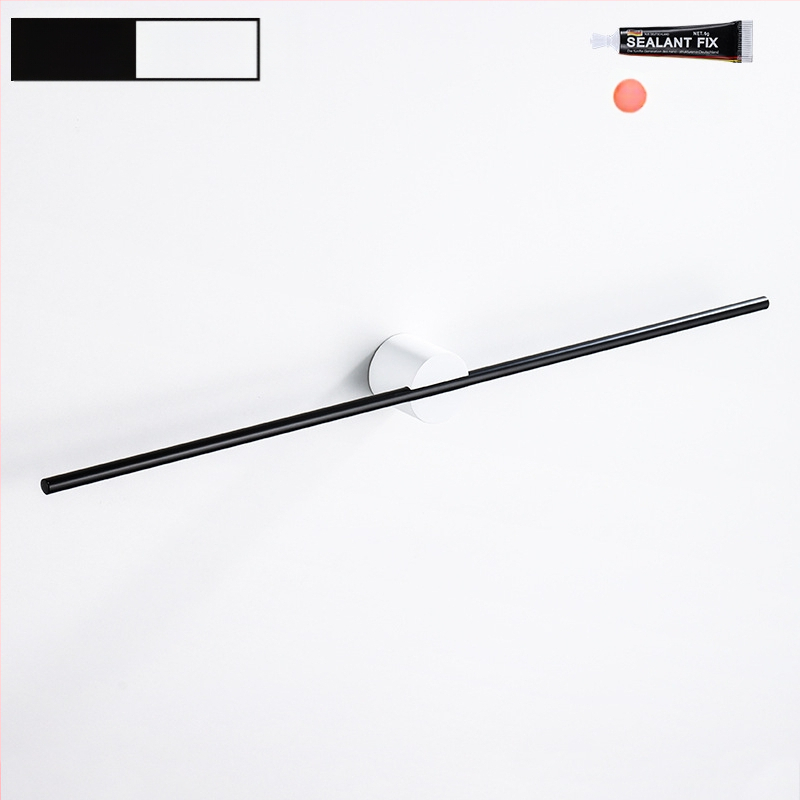 Rankšluosčių laikiklis iš aliuminio lydinio, paviršiaus apdaila: dažytas/ oksiduotas, vieno stiebo, apkrova 10 kg, stilius Light Luxury, Skandinavinis minimalistinis