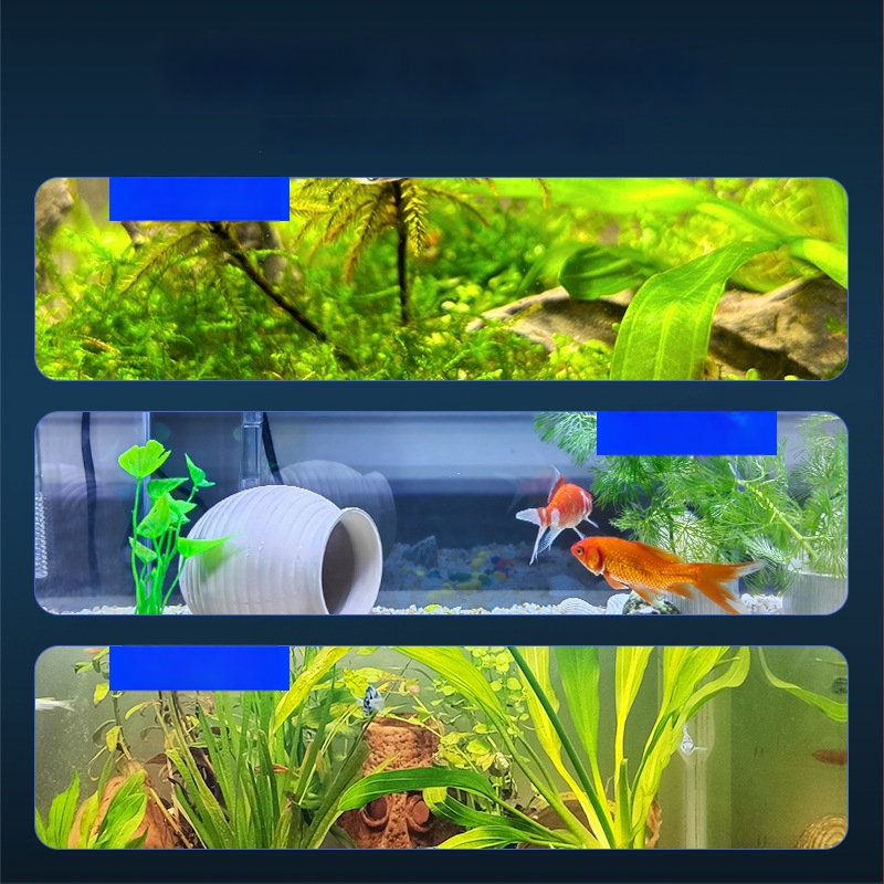 LED akvariumo lemputė vandens augalams, USB maitinimas, 8W, medžiaga: ABS + metalo alkūnė