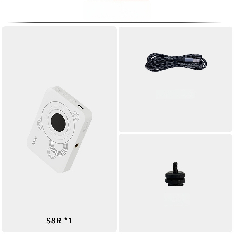 Mini LED vyplňujúce svetlo pre mobilný telefón – model S8r, prenosné fotografické osvetlenie s integrovanou batériou, ručné použitie, 5V, pod 10W