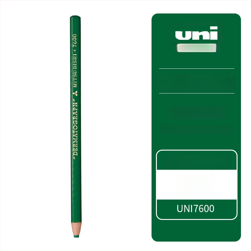 Mitsubishi 7600 õlidel põhinev kriidipliiats, 0,5 mm otsaga, kirjutamiseks filmile/nahale/klaasile/metallile