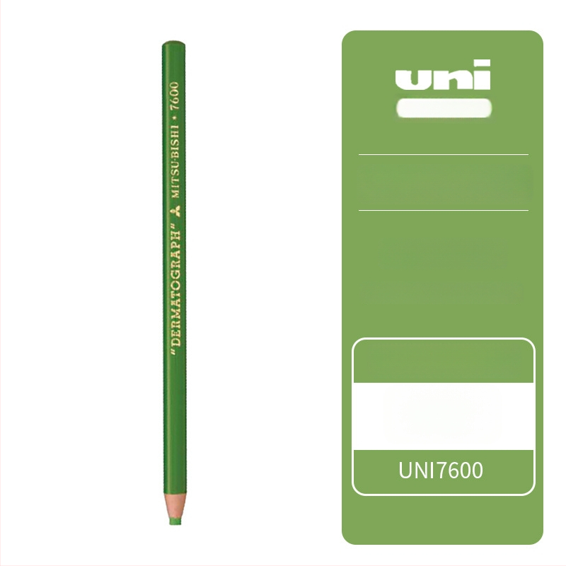 Mitsubishi 7600 õlidel põhinev kriidipliiats, 0,5 mm otsaga, kirjutamiseks filmile/nahale/klaasile/metallile