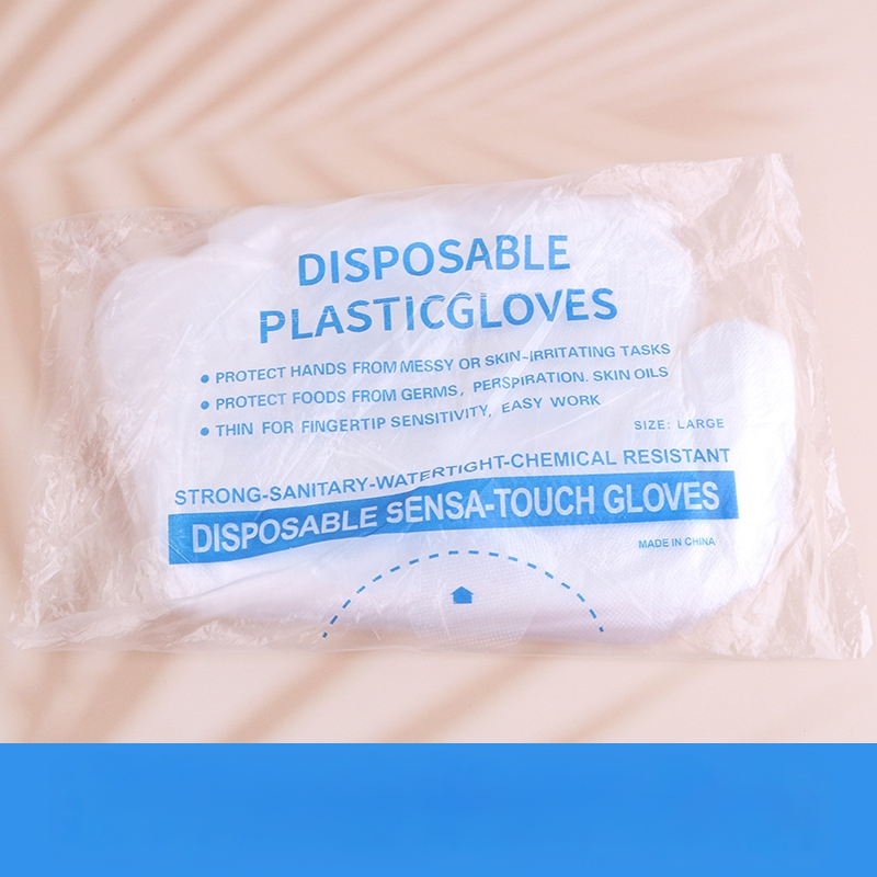 Xinyihe vienkartinės PE pirštinės virtuvėms, skaidrios, 0,05 mm storis, dulkėms atsparios