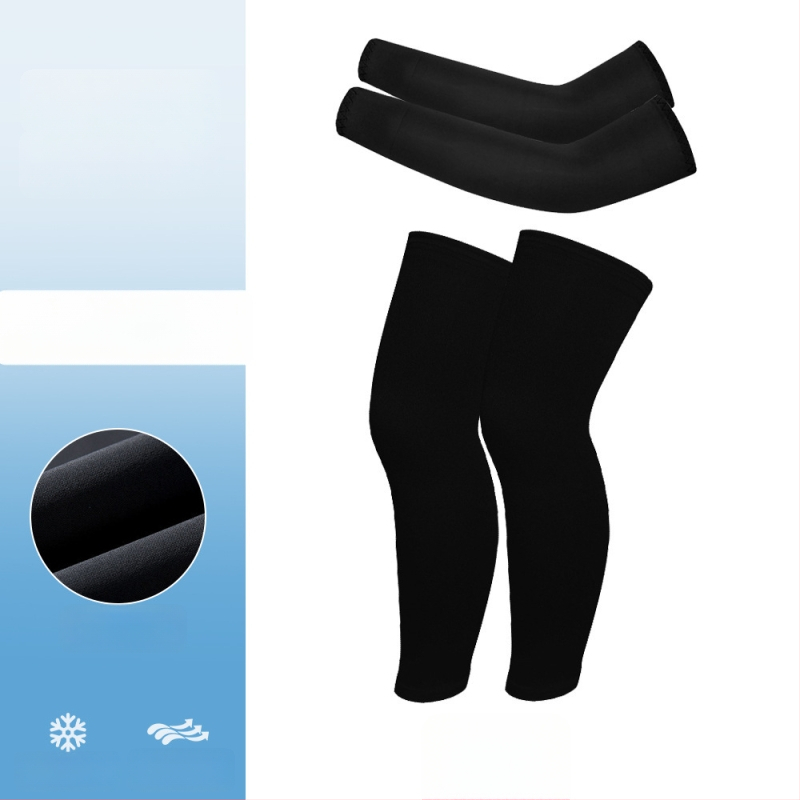 Dviračių apsauginių rankovių ir kojų komplektas, kvėpuojantis, UV apsauga, elastinis, universalus vaikams