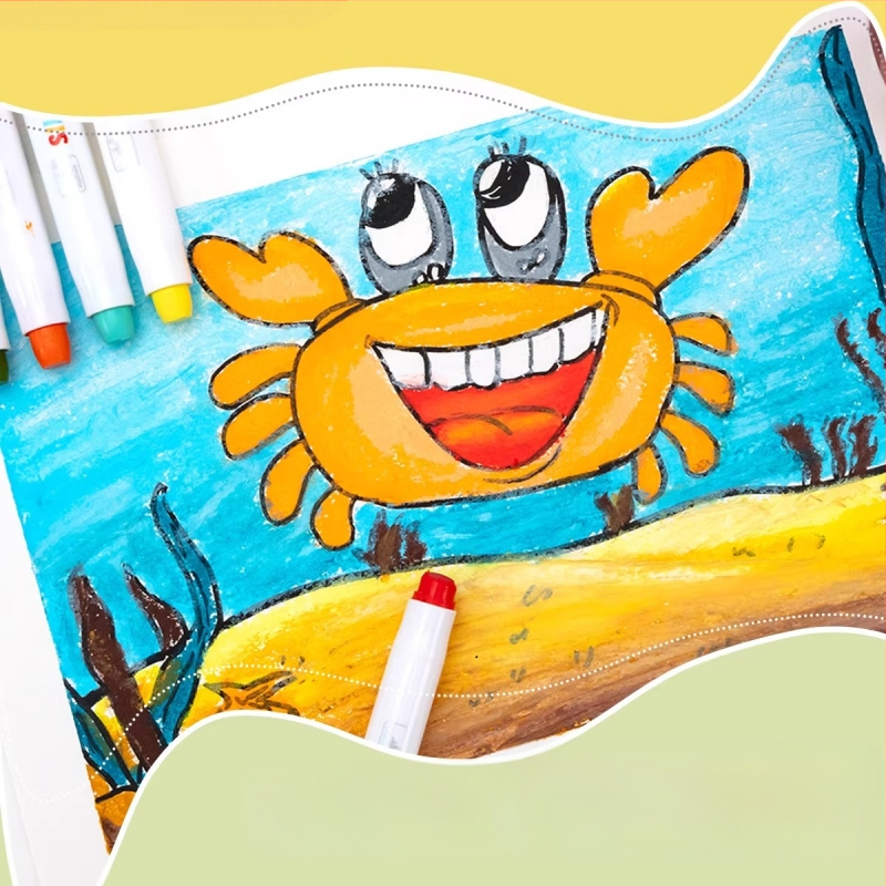 GROBES Sukiojamas piešimo kreidelė, Rotating crayon serija, plastmasinis korpusas, apvalus antgalis, ištrinamas