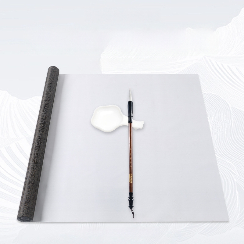 Kaligrafijos praktikos drobė vandens rašymui su ryžių tinkleliu, netkotas brokatas, stačiakampio formos