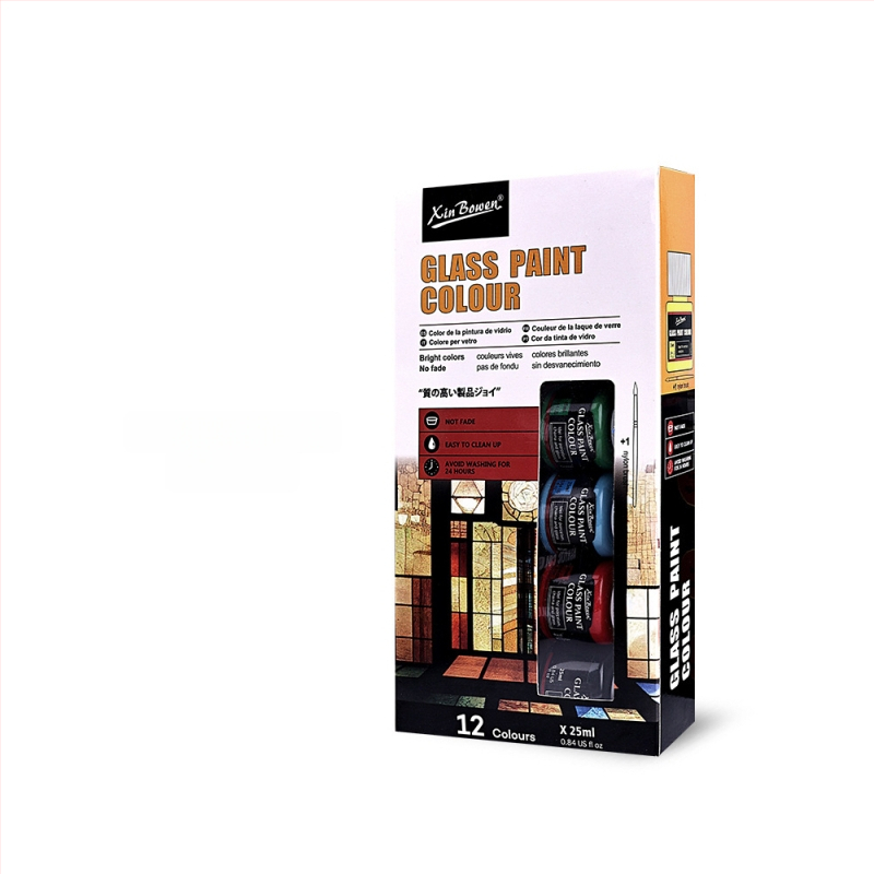 Xin Bowen tapybos pigmentų rinkinys — aliejinės, akrilinės, akvarelės ir gouache dažai; dėžutėje; talpa 25 ml; skirtas tapybai.