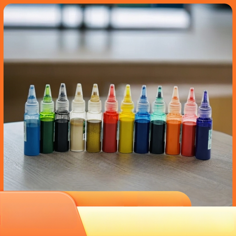 Lako pigmentų rinkinys DIY tuščiam sulankstomam fanui, 20 ml, Kinijos tapybai