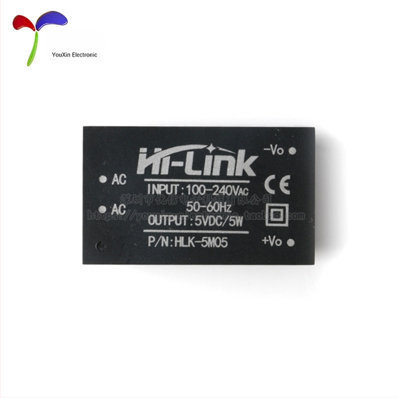 HLK-5M03 AC-DC maitinimo modulis, įėjimas 220V, išėjimai 3.3/5/9/12/24V