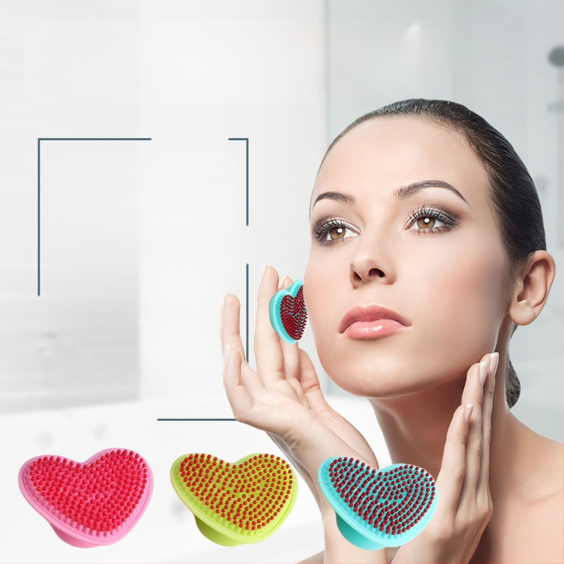 Honglin Rokas silikonizēta sejas attīrīšanas suka – nav elektriska, piemērota visiem ādas tipiem, 4 gadu derīguma termiņš