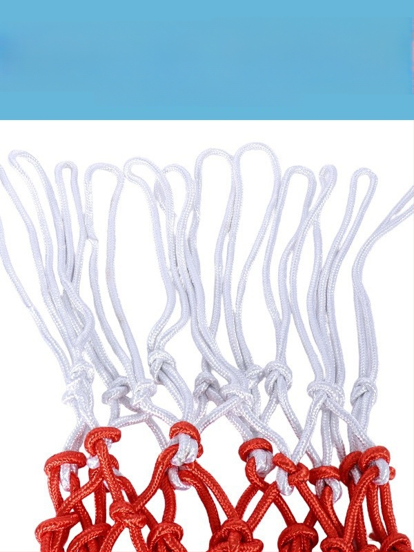 Paksendatud ja pikendatud korvpallivõrk 12 auguga, kulumiskindel ja vananemisvastane, paindlik ja vastupidav, ühilduv standardse korviga