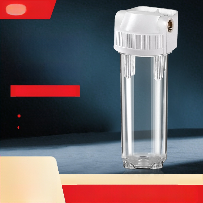 Priekinė montuojama filtravimo buteliukas su 4 jungtimis, PP vata, aktyvuota anglis ir ultrafiltracijos membrana, vario jungtis