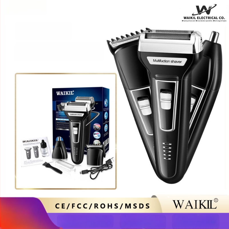 Elektriline kehahari keha jaoks, eemaldatava ja loputatava peaga, kahekordse teraga reciprocating pea; IPX7 veekindel; sisseehitatud aku 500–800 mAh; võimsus 5W; tööaeg 30–45 min