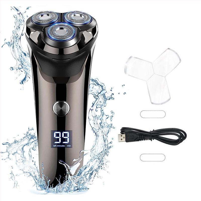 Elektriline kehahari keha jaoks, eemaldatava ja loputatava peaga, kahekordse teraga reciprocating pea; IPX7 veekindel; sisseehitatud aku 500–800 mAh; võimsus 5W; tööaeg 30–45 min