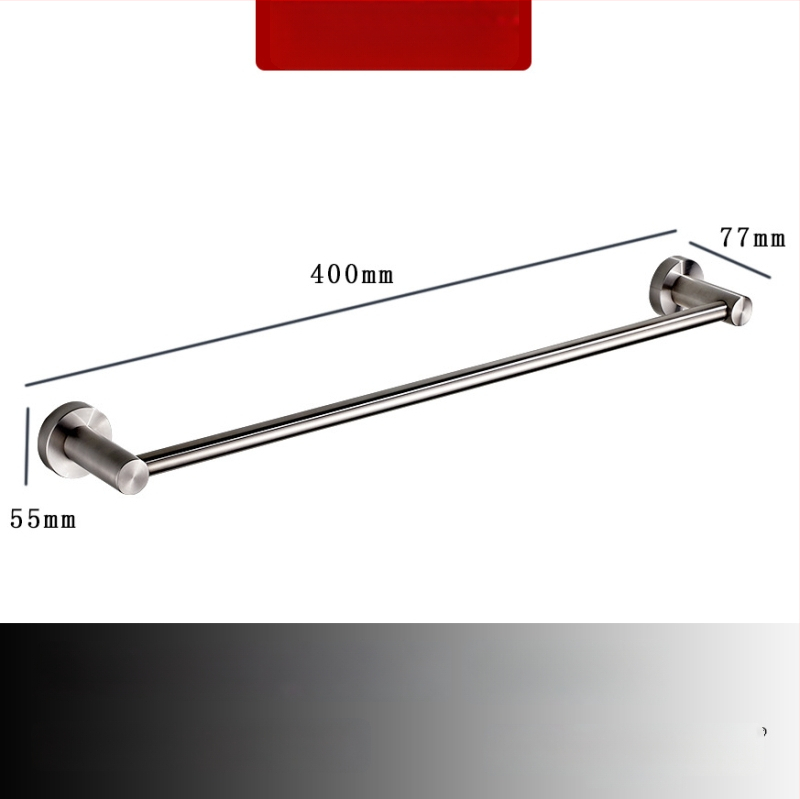 Seininis rankšluosčių laikiklis iš 304 nerūdijančio plieno, paviršius: ranka šlifuota/veidrodiškai blizgantis, apkrova 20 kg, vieno sluoksnio, šiuolaikiškas stilius