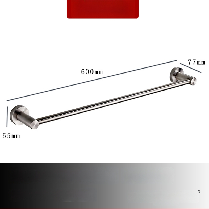 Seininis rankšluosčių laikiklis iš 304 nerūdijančio plieno, paviršius: ranka šlifuota/veidrodiškai blizgantis, apkrova 20 kg, vieno sluoksnio, šiuolaikiškas stilius