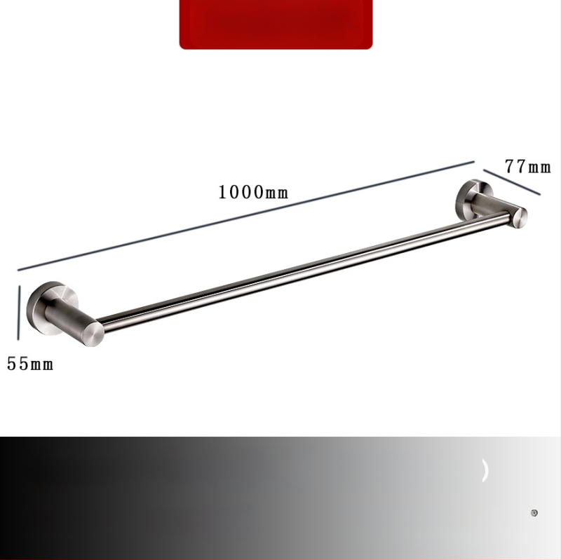 Seininis rankšluosčių laikiklis iš 304 nerūdijančio plieno, paviršius: ranka šlifuota/veidrodiškai blizgantis, apkrova 20 kg, vieno sluoksnio, šiuolaikiškas stilius