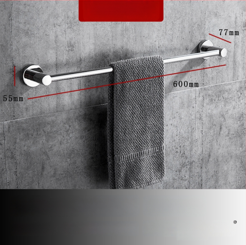 Seininis rankšluosčių laikiklis iš 304 nerūdijančio plieno, paviršius: ranka šlifuota/veidrodiškai blizgantis, apkrova 20 kg, vieno sluoksnio, šiuolaikiškas stilius