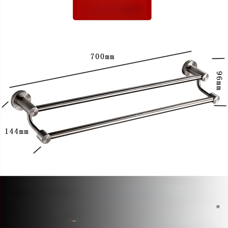 Seininis rankšluosčių laikiklis iš 304 nerūdijančio plieno, paviršius: ranka šlifuota/veidrodiškai blizgantis, apkrova 20 kg, vieno sluoksnio, šiuolaikiškas stilius