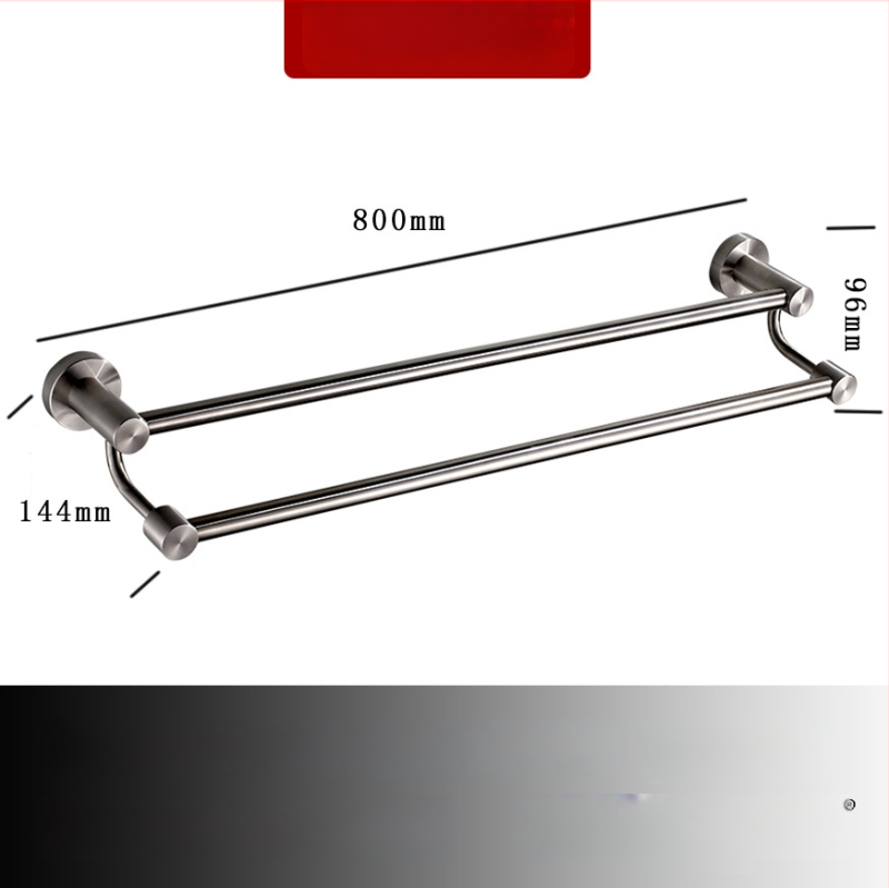 Seininis rankšluosčių laikiklis iš 304 nerūdijančio plieno, paviršius: ranka šlifuota/veidrodiškai blizgantis, apkrova 20 kg, vieno sluoksnio, šiuolaikiškas stilius