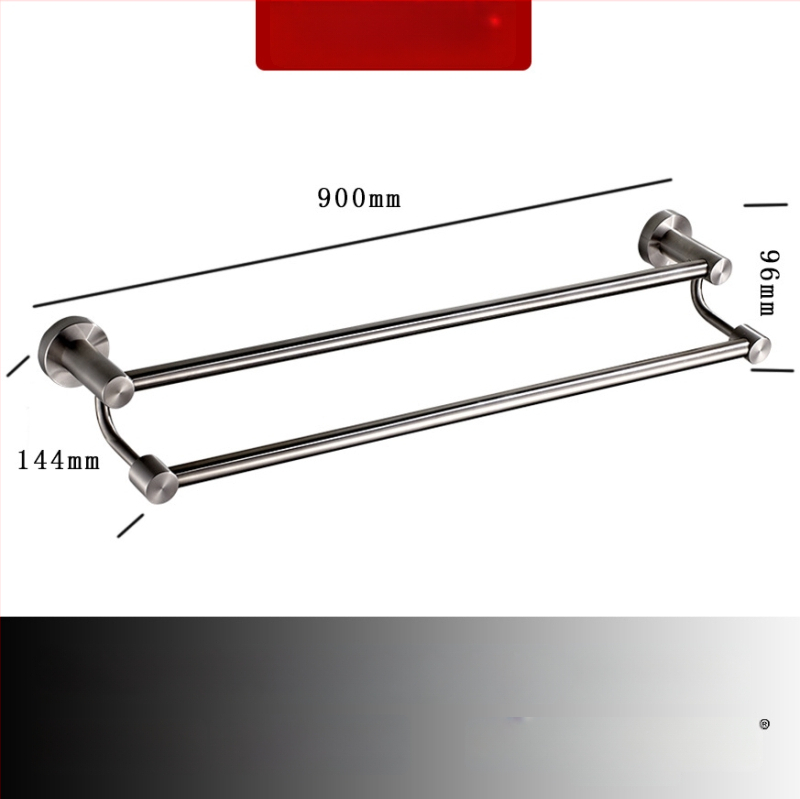 Seininis rankšluosčių laikiklis iš 304 nerūdijančio plieno, paviršius: ranka šlifuota/veidrodiškai blizgantis, apkrova 20 kg, vieno sluoksnio, šiuolaikiškas stilius