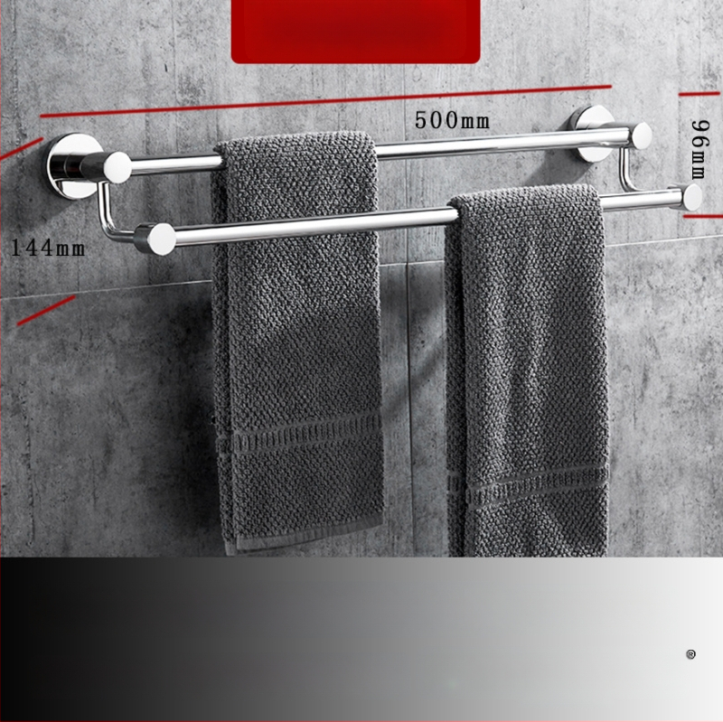 Seininis rankšluosčių laikiklis iš 304 nerūdijančio plieno, paviršius: ranka šlifuota/veidrodiškai blizgantis, apkrova 20 kg, vieno sluoksnio, šiuolaikiškas stilius