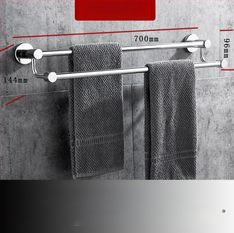 Seininis rankšluosčių laikiklis iš 304 nerūdijančio plieno, paviršius: ranka šlifuota/veidrodiškai blizgantis, apkrova 20 kg, vieno sluoksnio, šiuolaikiškas stilius