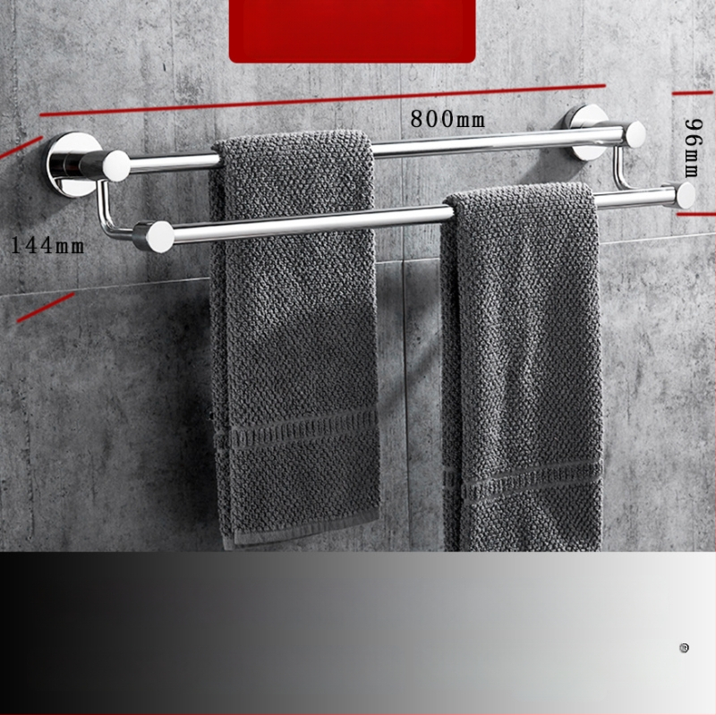 Seininis rankšluosčių laikiklis iš 304 nerūdijančio plieno, paviršius: ranka šlifuota/veidrodiškai blizgantis, apkrova 20 kg, vieno sluoksnio, šiuolaikiškas stilius