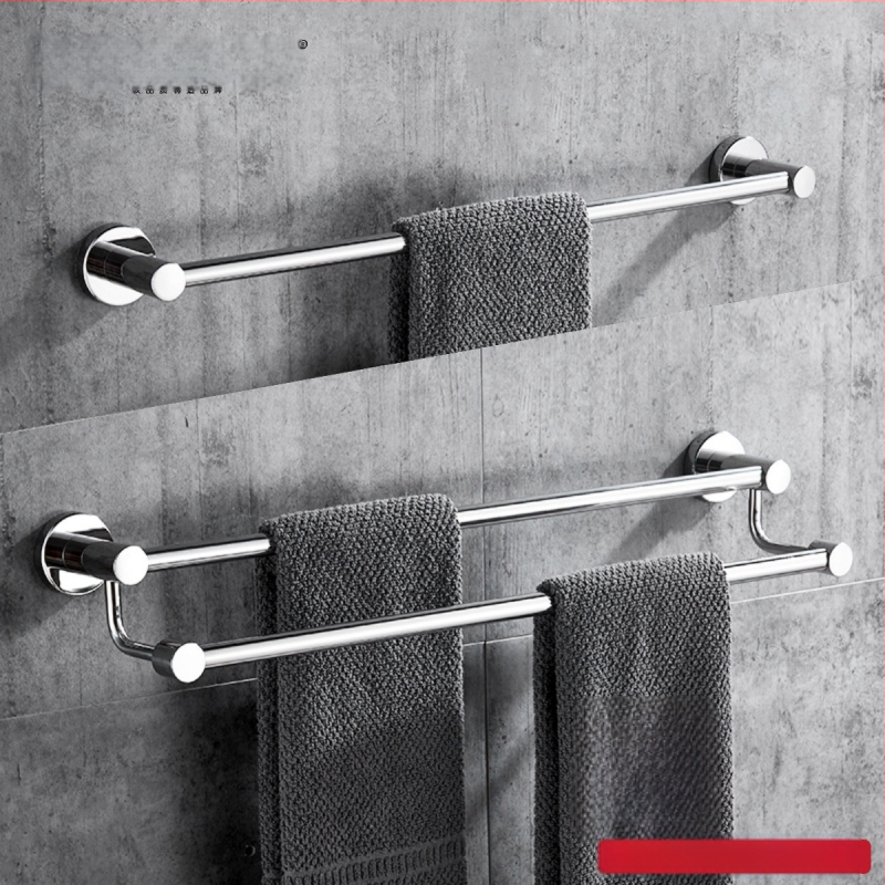 Seininis rankšluosčių laikiklis iš 304 nerūdijančio plieno, paviršius: ranka šlifuota/veidrodiškai blizgantis, apkrova 20 kg, vieno sluoksnio, šiuolaikiškas stilius