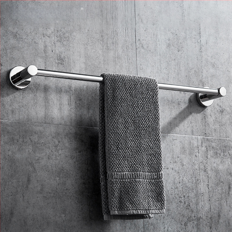 Seininis rankšluosčių laikiklis iš 304 nerūdijančio plieno, paviršius: ranka šlifuota/veidrodiškai blizgantis, apkrova 20 kg, vieno sluoksnio, šiuolaikiškas stilius