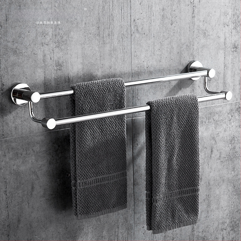 Seininis rankšluosčių laikiklis iš 304 nerūdijančio plieno, paviršius: ranka šlifuota/veidrodiškai blizgantis, apkrova 20 kg, vieno sluoksnio, šiuolaikiškas stilius