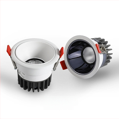 LED sieninis šviestuvas, įmontuotas, anti-glare, CRI≥90, 220V, aliuminio korpusas