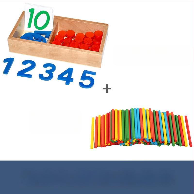 Montessori matematikos ugdymo priemonės: skaičiai ir žetonai ankstyvajai edukacijai, medinis žaislas, vaikams 3–6 metų, intelektinis vystymasis, rankinis mokymasis, interaktyvi žaidimas, tėvų ir vaiko bendravimas